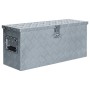 Aluminum box 76.5x26.5x33 cm cm silver by vidaXL, Toolboxes - Ref: Foro24-142938, Price: 179,99 €, Discount: %