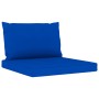 Juego de muebles de jardín 6 piezas con cojines azules de vidaXL, Conjuntos de jardín - Ref: Foro24-3065245, Precio: 405,83 €...