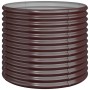 Powder-coated brown steel planter 80x80x68cm by vidaXL, Pots and planters - Ref: Foro24-318860, Price: 76,94 €, Discount: %