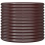 Powder-coated brown steel planter 80x80x68cm by vidaXL, Pots and planters - Ref: Foro24-318860, Price: 76,94 €, Discount: %