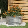 Powder-coated steel planter 80x80x36 cm silver by vidaXL, Pots and planters - Ref: Foro24-318857, Price: 36,84 €, Discount: %