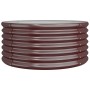 Brown powder coated steel planter 80x80x36 cm by vidaXL, Pots and planters - Ref: Foro24-318855, Price: 28,25 €, Discount: %