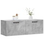 Betongrauer Wandschrank aus Holzwerkstoff, 100 x 36,5 x 35 cm von vidaXL, Schließfächer und Lagerschränke - Ref: Foro24-83012...