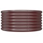 Brown powder coated steel planter 80x80x36 cm by vidaXL, Pots and planters - Ref: Foro24-318855, Price: 28,25 €, Discount: %