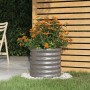 Gray powder coated steel planter 40x40x36 cm by vidaXL, Pots and planters - Ref: Foro24-318844, Price: 21,60 €, Discount: %