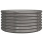 Gray powder coated steel planter 80x80x36 cm by vidaXL, Pots and planters - Ref: Foro24-318854, Price: 24,96 €, Discount: %