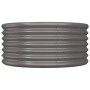 Gray powder coated steel planter 80x80x36 cm by vidaXL, Pots and planters - Ref: Foro24-318854, Price: 24,96 €, Discount: %