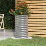 Silver powder coated steel planter 40x40x68 cm by vidaXL, Pots and planters - Ref: Foro24-318852, Price: 27,04 €, Discount: %