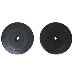 Weight plates 2 units 10 kg by vidaXL, free weight - Ref: Foro24-90269, Price: 47,99 €, Discount: %