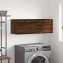 Engineered wood brown oak wall cabinet 100x36.5x35 cm by vidaXL, Lockers and storage cabinets - Ref: Foro24-830131, Price: 50...