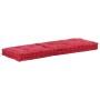 Burgundy cotton pallet cushion 120x40x7 cm by vidaXL, Cushions for chairs and sofas - Ref: Foro24-48683, Price: 59,91 €, Disc...