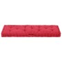 Burgundy cotton pallet cushion 120x40x7 cm by vidaXL, Cushions for chairs and sofas - Ref: Foro24-48683, Price: 59,91 €, Disc...