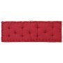 Burgundy cotton pallet cushion 120x40x7 cm by vidaXL, Cushions for chairs and sofas - Ref: Foro24-48683, Price: 59,91 €, Disc...