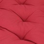 Burgundy cotton pallet cushion 120x40x7 cm by vidaXL, Cushions for chairs and sofas - Ref: Foro24-48683, Price: 59,91 €, Disc...