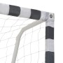 Portería de fútbol metal blanco y negro 300x160x90 cm de vidaXL, Porterías de fútbol - Ref: Foro24-91953, Precio: 125,71 €, D...