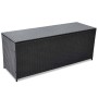 Black synthetic rattan garden storage box 150x50x60 cm by vidaXL, Outdoor storage boxes - Ref: Foro24-43134, Price: 178,26 €,...