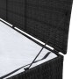 Schwarze Garten-Aufbewahrungsbox aus synthetischem Rattan, 150 x 50 x 60 cm von vidaXL, Aufbewahrungsboxen für den Außenberei...