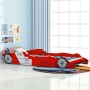 Children's racing car bed red 90x200 cm by vidaXL, Cribs and beds for children - Ref: Foro24-244464, Price: 177,58 €, Discoun...