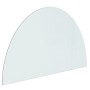 Semicircular glass plate for fireplace 1000x600 mm by vidaXL, Glass - Ref: Foro24-324112, Price: 54,20 €, Discount: %