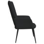 Sillón de relax con reposapiés tela negro de vidaXL, Sillones - Ref: Foro24-327958, Precio: 117,99 €, Descuento: %