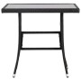 Garden table 80x80x74 cm black synthetic rattan by vidaXL, Garden tables - Ref: Foro24-43930, Price: 127,99 €, Discount: %