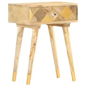 Mesita de noche de madera maciza de mango 43x30x58 cm de vidaXL, Mesitas de noche - Ref: Foro24-285857, Precio: 106,47 €, Des...