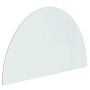 Glass plate for semicircular fireplace 1000x600 mm by vidaXL, Glass - Ref: Foro24-324118, Price: 48,69 €, Discount: %