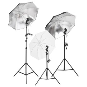 Studio lighting set with tripods and umbrellas by vidaXL, Flashes and studio lighting - Ref: Foro24-190233, Price: 96,35 €, D...