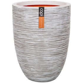 Capi Jar Nature Rib elegant low ivory color 46x58 cm KOFI783 by Capi, Pots and planters - Ref: Foro24-424228, Price: 164,79 €...