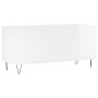 Mueble discos madera contrachapada blanco brillo 100x38x48 cm de vidaXL, Almacenamiento para CD y DVD - Ref: Foro24-831750, P...