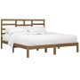 Estructura cama madera maciza marrón miel Super King 180x200 cm de vidaXL, Camas y somieres - Ref: Foro24-3105813, Precio: 18...