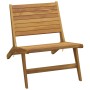 Silla de jardín de madera maciza de teca de vidaXL, Sillas de jardín - Ref: Foro24-319153, Precio: 146,36 €, Descuento: %