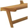 Silla de jardín de madera maciza de teca de vidaXL, Sillas de jardín - Ref: Foro24-319153, Precio: 146,36 €, Descuento: %