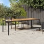 Black synthetic rattan garden table 250x100x75 cm by vidaXL, Garden tables - Ref: Foro24-316729, Price: 292,78 €, Discount: %