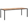 Black synthetic rattan garden table 250x100x75 cm by vidaXL, Garden tables - Ref: Foro24-316729, Price: 292,78 €, Discount: %