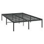 Black metal bed frame 120x200 cm by vidaXL, Beds and slatted bases - Ref: Foro24-350844, Price: 103,07 €, Discount: %