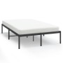 Estructura de cama de metal negro 135x190 cm de vidaXL, Camas y somieres - Ref: Foro24-350845, Precio: 114,61 €, Descuento: %