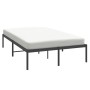 Estructura de cama de metal negro 135x190 cm de vidaXL, Camas y somieres - Ref: Foro24-350845, Precio: 114,61 €, Descuento: %