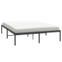 Estructura de cama de metal negro 140x190 cm de vidaXL, Camas y somieres - Ref: Foro24-350846, Precio: 113,89 €, Descuento: %