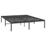 Black metal bed frame 140x190 cm by vidaXL, Beds and slatted bases - Ref: Foro24-350846, Price: 104,73 €, Discount: %