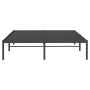 Black metal bed frame 140x190 cm by vidaXL, Beds and slatted bases - Ref: Foro24-350846, Price: 104,73 €, Discount: %