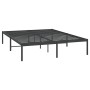 Black metal bed frame 140x200 cm by vidaXL, Beds and slatted bases - Ref: Foro24-350847, Price: 105,99 €, Discount: %