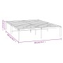 Estructura de cama de metal negro 140x200 cm de vidaXL, Camas y somieres - Ref: Foro24-350847, Precio: 110,15 €, Descuento: %