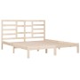 Solid wood bed frame 200x200 cm by vidaXL, Beds and slatted bases - Ref: Foro24-3105815, Price: 124,09 €, Discount: %