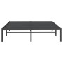 Black metal bed frame 150x200 cm by vidaXL, Beds and slatted bases - Ref: Foro24-350848, Price: 116,21 €, Discount: %