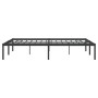 Black metal bed frame 150x200 cm by vidaXL, Beds and slatted bases - Ref: Foro24-350848, Price: 116,21 €, Discount: %