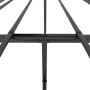 Black metal bed frame 150x200 cm by vidaXL, Beds and slatted bases - Ref: Foro24-350848, Price: 116,21 €, Discount: %