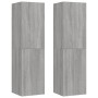 Muebles para TV de pared 2 uds gris Sonoma 30,5x30x110 cm de vidaXL, Muebles TV - Ref: Foro24-826679, Precio: 82,38 €, Descue...