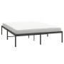 Estructura de cama de metal negro 160x200 cm de vidaXL, Camas y somieres - Ref: Foro24-350849, Precio: 116,14 €, Descuento: %