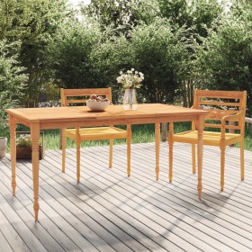 Batavia solid teak wood table 150x90x75 cm by vidaXL, Garden tables - Ref: Foro24-319165, Price: 226,09 €, Discount: %